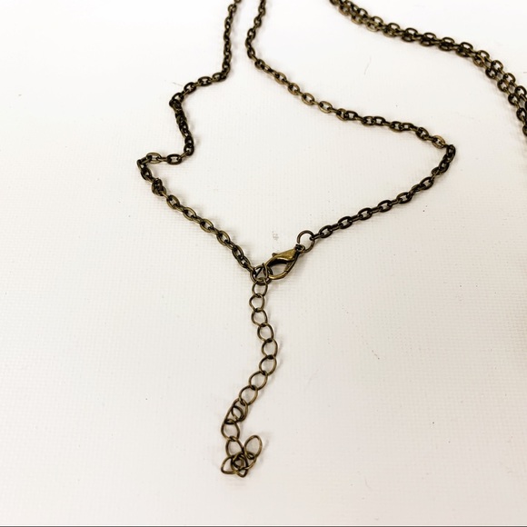 Wood Laser Engraved Geometric Pattern Necklace 24” - Picture 6 of 6